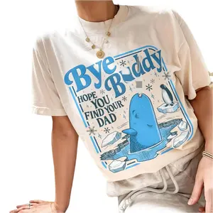 cotton tee Bye Pal Hope You Find Your Dad T-tshirt, Xmas T Shirt, Christmas Classic Movie Crewneck, Whale Festive Gift  Graphic tee