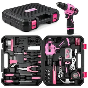12V Cordless Electric Drill Kit, Rechargeable Lithium Ion Power Drill, Multi-Function Home Electric Screwdriver Set, Ideal for DIY Repair