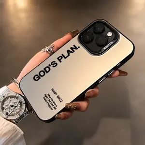 "God's Plan" Themed Phone Case – Compatible with iPhone 17E/16 Plus/15/14/13/12/11 Pro Max Series – IMD Craftsmanship – Unique Laser-Effect Back Panel