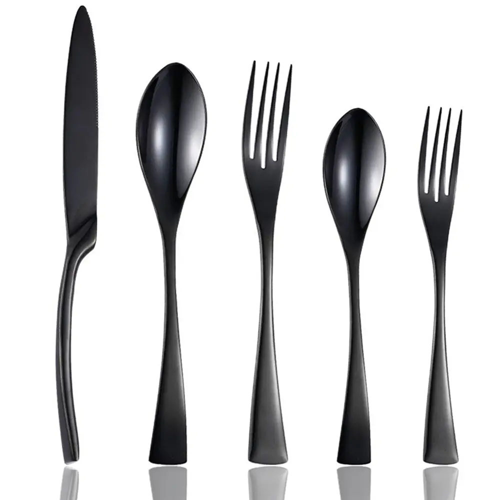 Culterman 20 Piece Gold Flatware Set For 4, Stainless Steel Silverware, Titanium Plated Rust Resistant Cutlery, Mirror Polished Dishwasher Safe Tableware For Wedding Party Daily Use