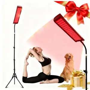 Recommended by physiotherapists, Treatment, 75 high-intensity red light beads, 600-850nm professional wavelength combination, adjustable bracket design, flexible irradiation, home-grade red light therapy, safe and non-invasive, bracket structure