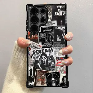 Gosu.casestoree Horror Movie - Halloween Phone Case |   Scary Scream Terrifier |   CoverFor Samsung Galaxy S25 S24 S23 S22 Ultra Plus FE iPhone17 Pro Max Plus Air/16/15/14/13/12/11