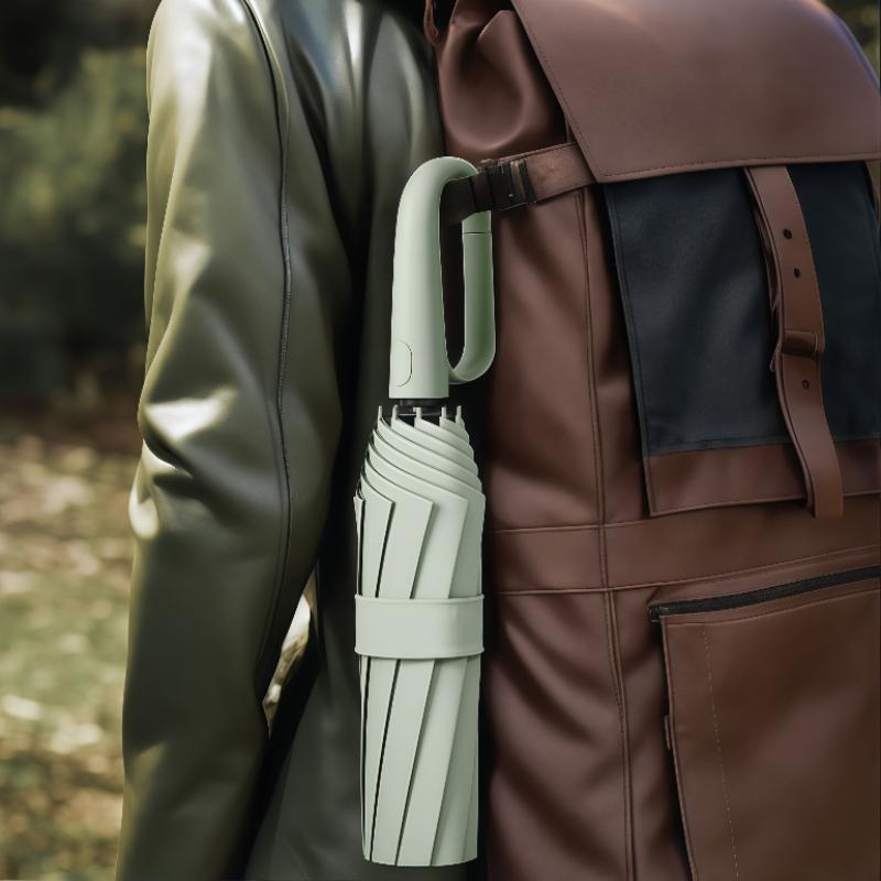 Ring Buckle Fully Automatic Umbrella Foldable Umbrella for Travel,42inch Lightweight Automatic Open Close Umbrella, 10 Ribs Portable Rain Sunshine Wind Proof Black Ring Buckle Fully Automatic Umbrella Foldable Umbrella for Travel,42inch Lightweight Automatic Open Close Umbrella, 10 Ribs Portable Rain Sunshine Wind Proof Black