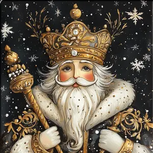 10" x 10" Elegant Nutcracker King Sign TTE-138