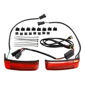 TCMT LED Saddlebags Running Brake Turn Signal Light Fit For Harley Street Glide 2014-2023
