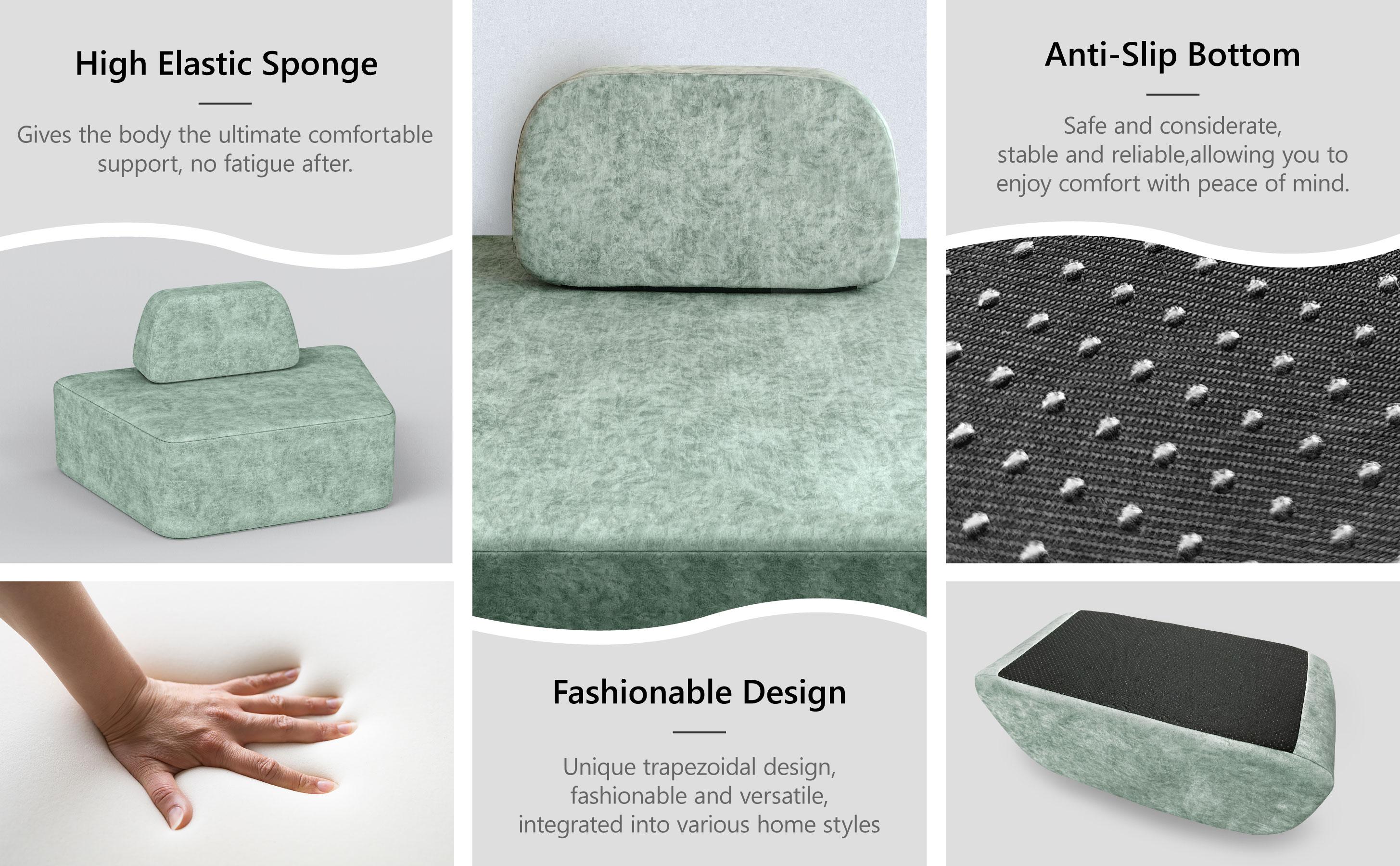 Daneey Curved Sofa Oversized Curved Sectional Couch boneless Modular Sectional Sofa nugget Couches for Living Room with 1 Pillows for Living Room modern  viral sofa