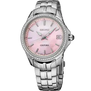 SUR589 Seiko Coutura Diamond Quartz Pink Dial Ladies Watch