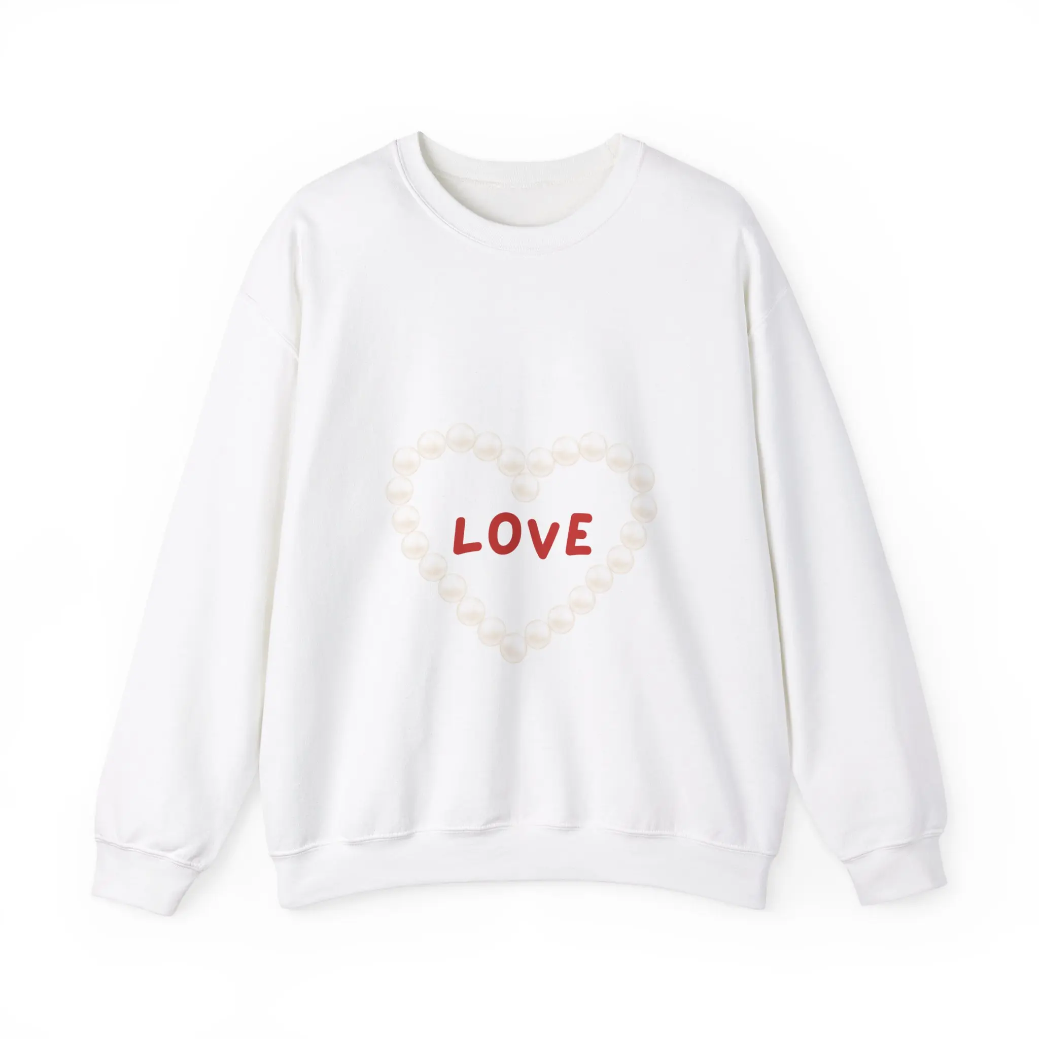 Love Sweatshirt, Heart Sweatshirt, Couple Sweatshirt, Valentine's Day Gift, Cozy Women's Hoodie, Gift For Her, Romantic Style Cotton Fabric