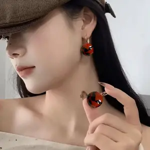 LisiZen "Marbled Pearl Stud Earrings (New Arrival) Animal Print Pattern, Fashion Statement Earrings, Hypoallergenic Posts" DZEH4689 Beautifully Enhance Appearance Elegant