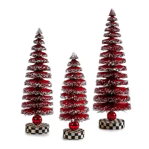 MacKenzie- Childs Set of 3 Bottle Brush Trees