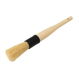 Boar's Hair Detailing Brush – Premium Natural Bristles for Gentle Yet Effective Cleaning of Interior Vents, Emblems, Wheels & Trim Car Cleaner, Car Detailing Tools