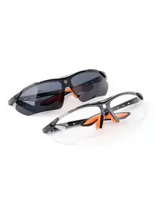 [1pay] Safety Glasses Small Frame Clip-On Eyewear Safety Goggles, Clear Lenses with Colorful Frames, Scratch-Resistant Protection for Men & Women