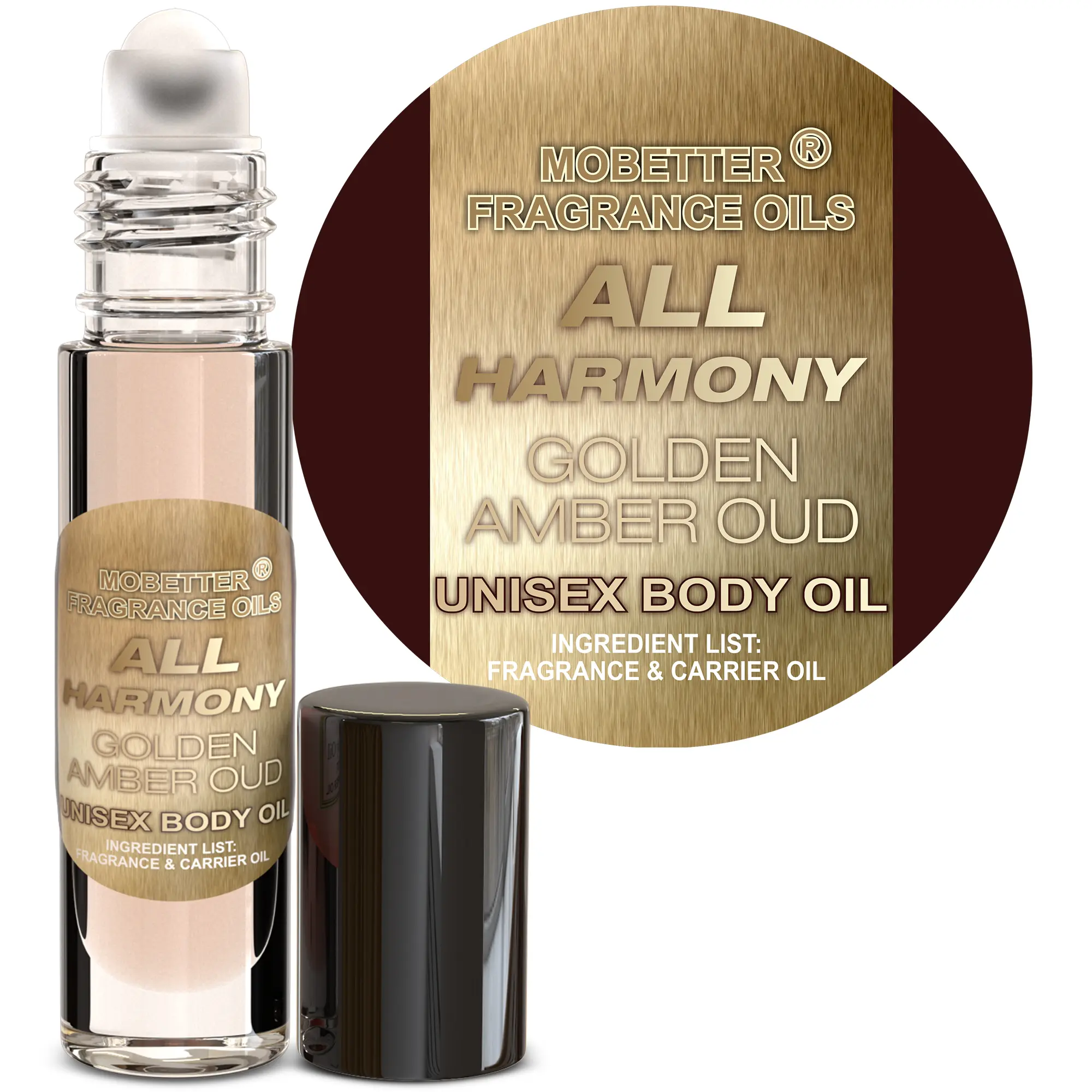 MOBETTER FRAGRANCE OILS All Harmony Golden Amber Oud Unisex Body Oil