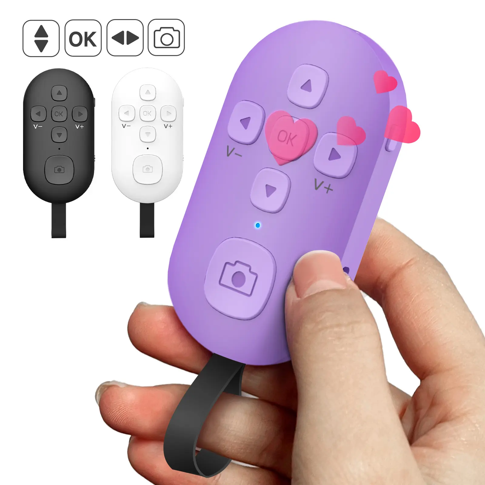 SEANCHEER C01 Electronic Bluetooth Phone Accessory - TikTok Scrolling Remote, Kindle App Page Turner, Camera Shutter Button, USB-C Charging, Compatible with Android, Screen-Controlled Device, Accessories, Connection