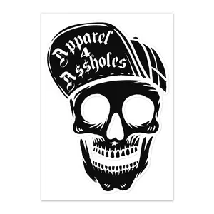 Sticker sheet: "Skull Logo" 5 7/8 x 8