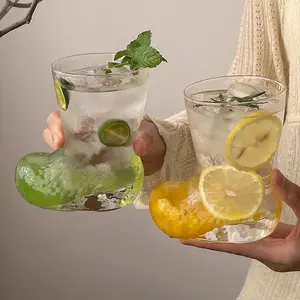 INS-style Creative Boot Glass Cup Transparent Personalized for Juice Drinks Beer Trendy Coffee Cold Drinks Versatile & Trendy Design
