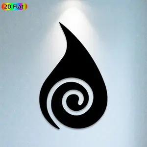 1pc Teardrop Spiral Metal Wall Art, Stylish Teardrop Spiral Statue Mural, Ideal Gift for New Year, Easter, Abstract Decor Enthusiasts, Powder-Coated Metal Wall Decor Wall Sculptures, Perfect for Indoor Wall & Outdoor Fence, Artistic Home Decor Accent