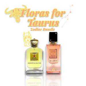 Floras for TAURUS Zodiac Bundle | Hareem Al Sultan EDP + Ana Coral | Eau De Parfum | Women's Fragrance | 75 - 100 ML | Fruity - Citrus & Bergamot Notes