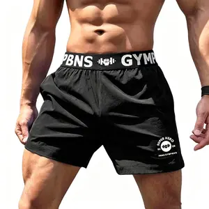 Men's Summer 4 Inch Quick Dry Sports Shorts Breathable Fitness Running Training Casual Quarter Shorts