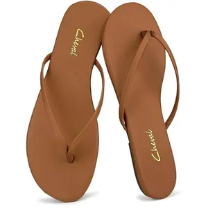 Project Cloud Women's | Vegan Leather Women Flip Flops | Memory Foam | Lightweight | Non-Slip - Foundations