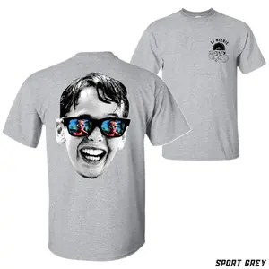 The Sandlot Big Face T-Shirt, L7 Weenie T-Shirt with Funny Sunglasses Graphic, Retro Humor T-Shirt for Fans of The Sandlot Movie Shirt