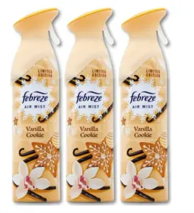 Febreze Air Mist Air Freshener Vanilla Cookie Limited Edition (3 PACK)