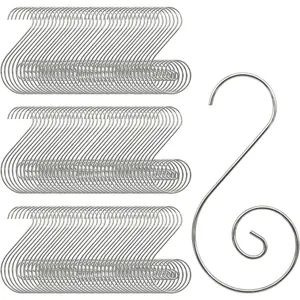 Christmas Ornaments Hooks Christmas Tree Hanger Great for Christmas Tree Decoration - 120 / Silver Cualfec