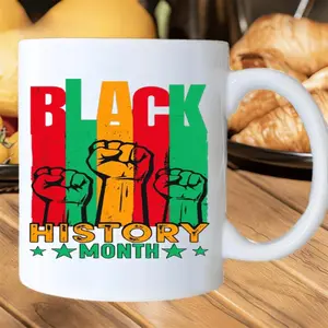 Juneteenth 1865 Commemorative Ceramic Mug Celebrating African American Freedom Suitable for Daily Use Microwave and Dishwasher Safe Ideal for Breakfast Tea Cocoa