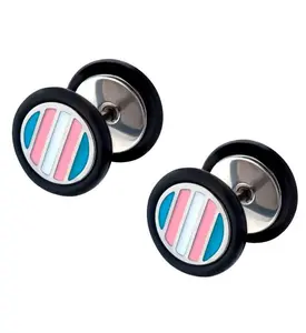 18G Pride Fake Plugs / Gauges Version 1