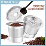 2pcs Perforated Stainless Steel Refillable Coffee Filters, Reusable Permanent Pods for Keurig 1.0 Makers, Eco-Friendly for Coffee Lovers with 360° Flow for Rich Brews & Optimal Extraction