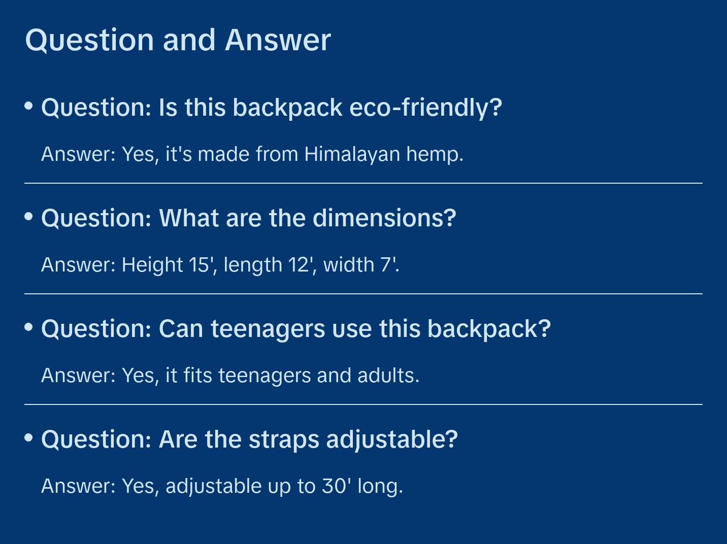 Hemp BackPack - Rasta Color