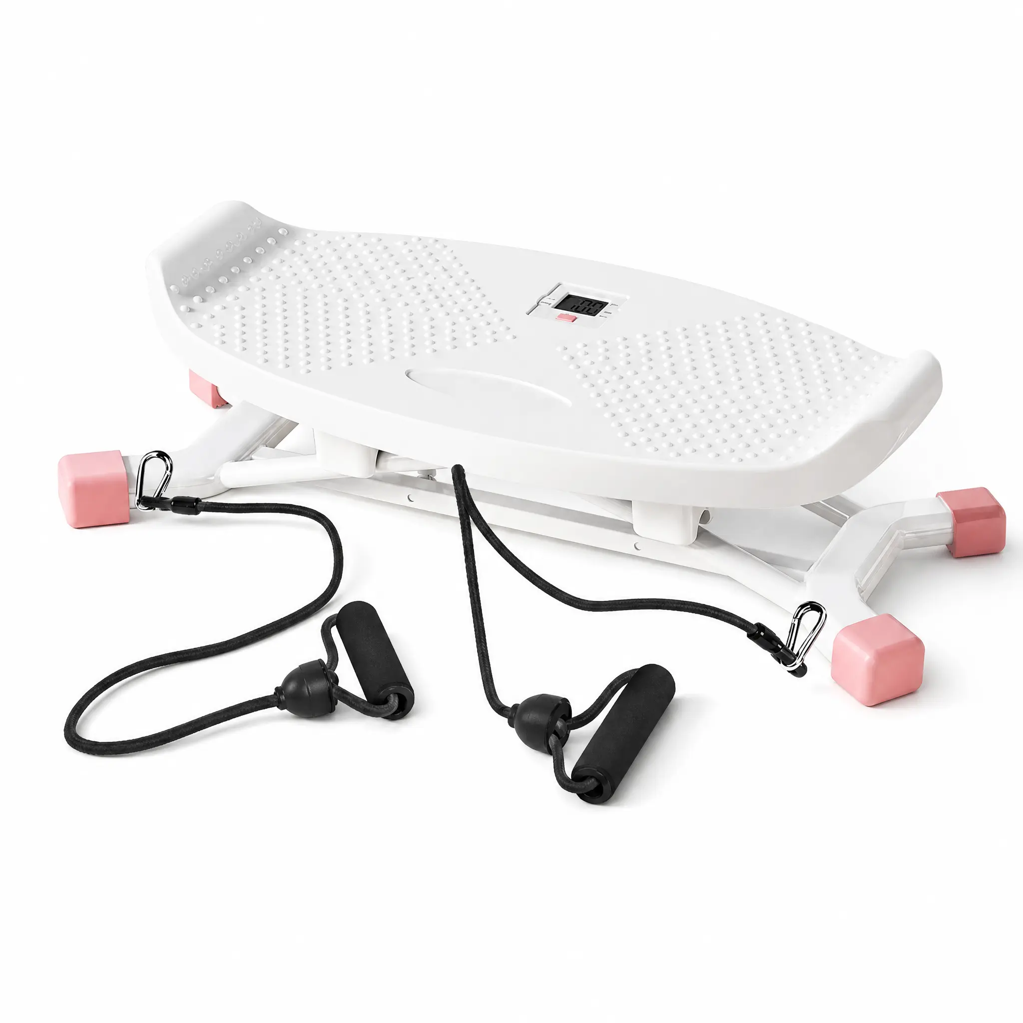Home Indoor Glide Stepper with Resistance Bands, Core & Leg Exercise Trainer