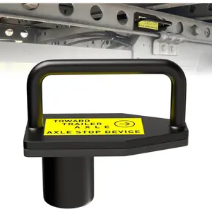 Trailer Axle Stop Device for Semi Trucks, Dry Vans & Reefers - Reinforced Magnetic Tandem Slide Stopper, Heavy Duty Steel Trailer Pin Stopper, Truck Tandem Stopper, Trailer Slider Accessories