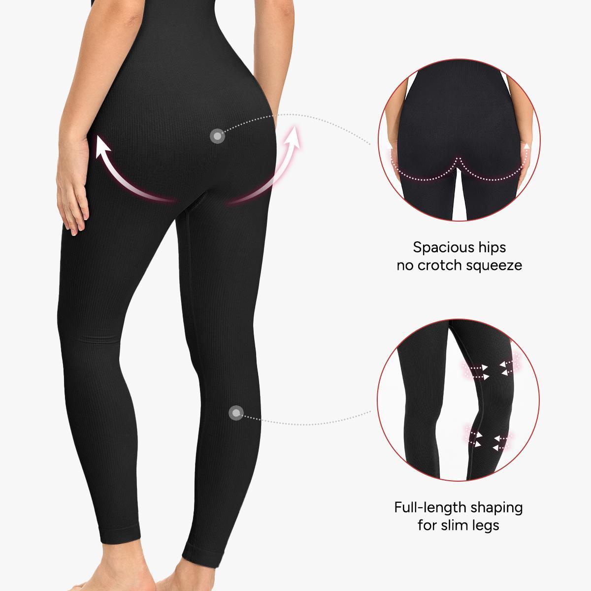 Nebility Women's Workout Seamless Yoga Ribbed Bodycon Jumpsuit Cut Out Asymmetric One Piece Leg Lengthening Tank Top Leggings Romper Stylish Activewear Stretchable All Season Solid Color Sports Jumpsuit