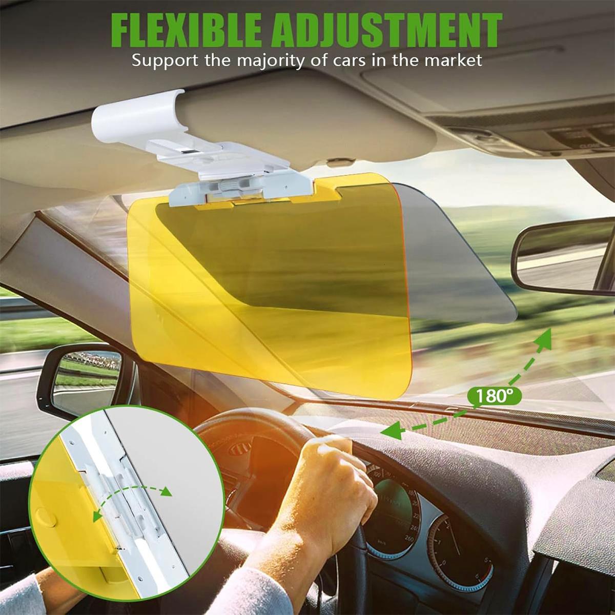 The Dual - Purpose car Sun Visor is a Practical Accessory. It Effectively Blocks Sunlight to minimize Glare, improving Driving Visibility and Safety.