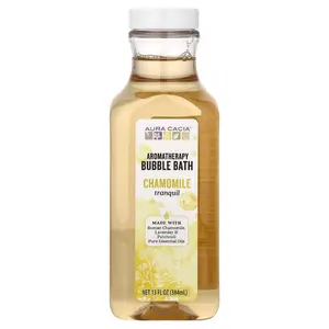 Aura Cacia Aromatherapy Bubble Bath, Tranquil, Chamomile, 13 fl oz (384 ml)