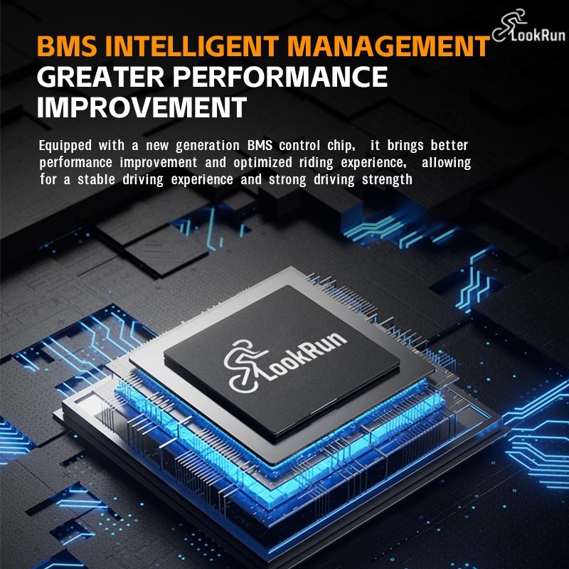 LookRun Foldable Electric Bike 800W Peak Power 22 mph Speed 60 Mile Range Explosion-Proof Tires Rear Disc Brake Dual Seats Ideal for Campus Commutes & Leisure E-Bike Folding Suspension