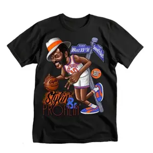 Clyde Stylin x Profilin Retro Vintage Graphic Tee Shirt Cotton Fashion Gift Men Women Fans Basketball