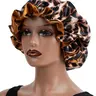 【Black Friday】Leopard-Print Sleep Bonnet for Men and Women, Soft and Comfortable Hair Cap for Nightly Wear, Christmas Gift