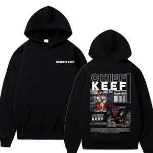 Rapper Chief Keef Back From The Dead Album Graphic Hoodie Men Hip Hop Unisex Vintage Sweatshirt Male Fleece Cotton Hoodies 5YS