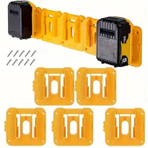 Battery Holder for Dewalt 18V 20V Cordless Battery, Compatible with DCB200/201/202/203/204 Battery, Power Tool Accessories