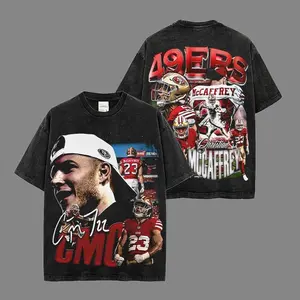 Run CMC Christian McCaffrey T-shirt Premium 100% Cotton Acid Wash, C-Mac Shirt, Drano Shirt, Football American Fans, Sunday Football T-Shirt , Game Day Outfit, Shirt Streetwear