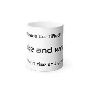 Color Morphing Mug - Perfect for Chaos Lovers, Unique Gift for Birthdays or Holidays, Fun Coffee Cup, Color Changing Ceramic Mug, [...]
