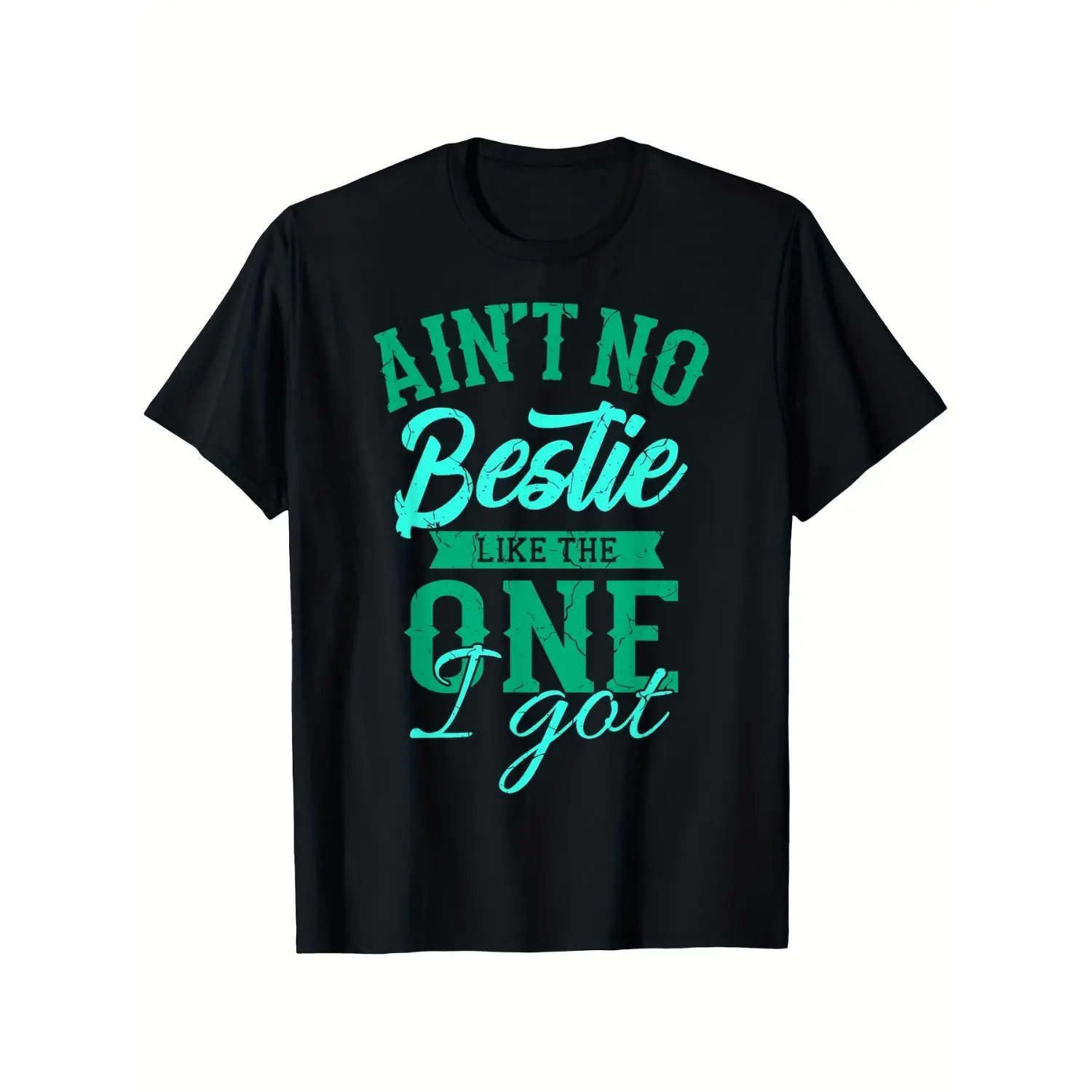 BFF Friendship Quotes TShirt Featuring SingleSided Print Black ShortSleeve Ideal Gift for Men Women Family and Friends Sizes SXXXL