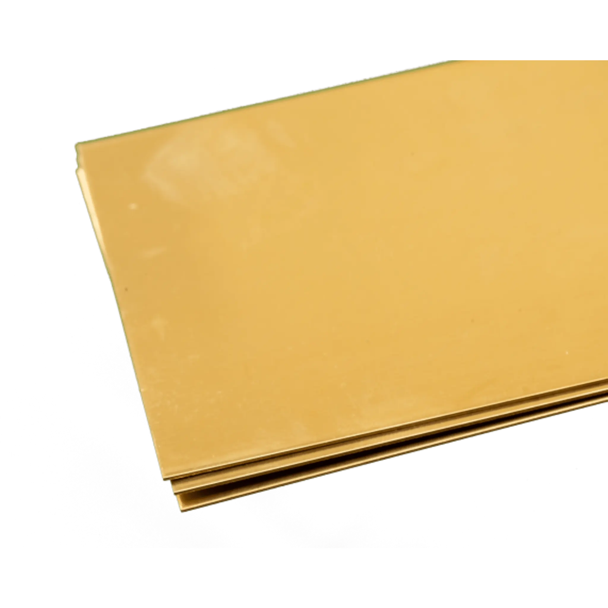 Brass Sheet: 0.032" Thick x 4" Wide x 10" Long (3 Pieces)