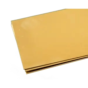 Brass Sheet: 0.032" Thick x 4" Wide x 10" Long (3 Pieces)