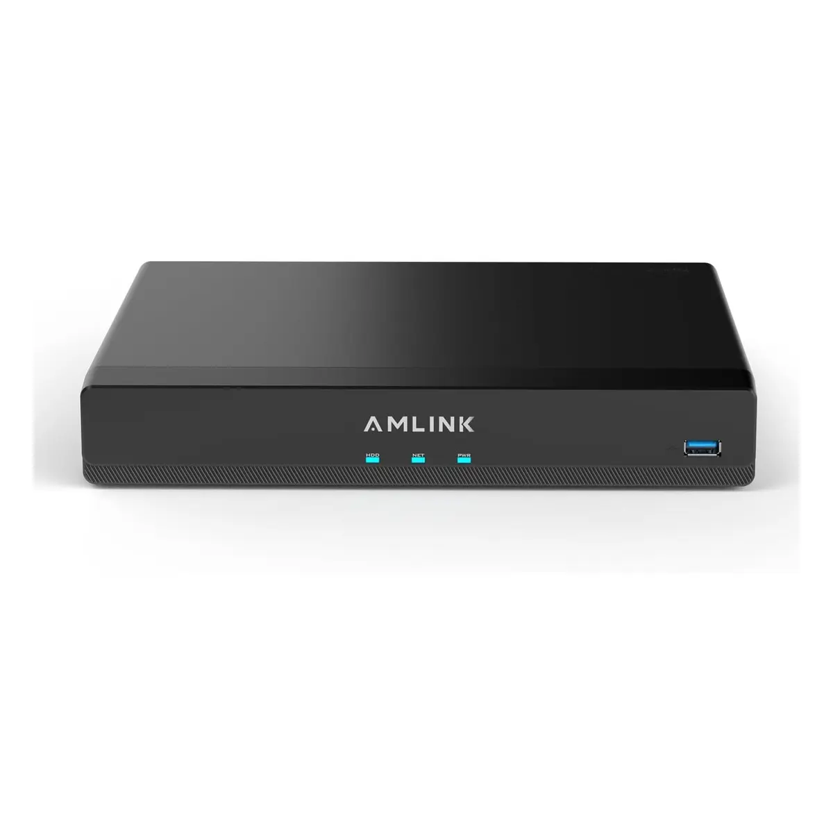 AMLINK 12MP 8CH PoE NVR, ALN-4108E, AI Network Video Recorder with Human/Vehicle Detection, 8-Port PoE, Supports 8 x 12MP Security Cameras & Up to 20TB HDD Storage