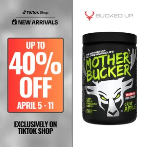Bucked Up Mother Bucker Pre-Workout [20 Servings] - Intense Muscle Supplement with Beta-Alanine & Caffeine for Elite Athletes
