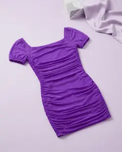 Olivia Dress Mesh Purple