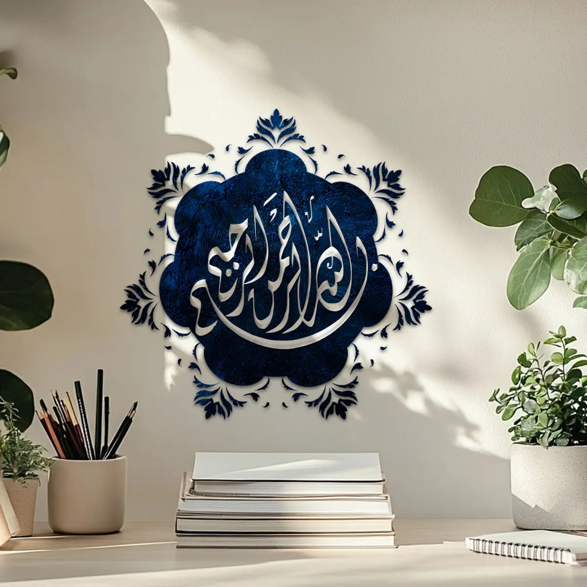 A piece of (30*30cm) creative Arabic pattern wall sticker for living room and entrance hall home decoration and beautification, self-adhesive M21022-KR